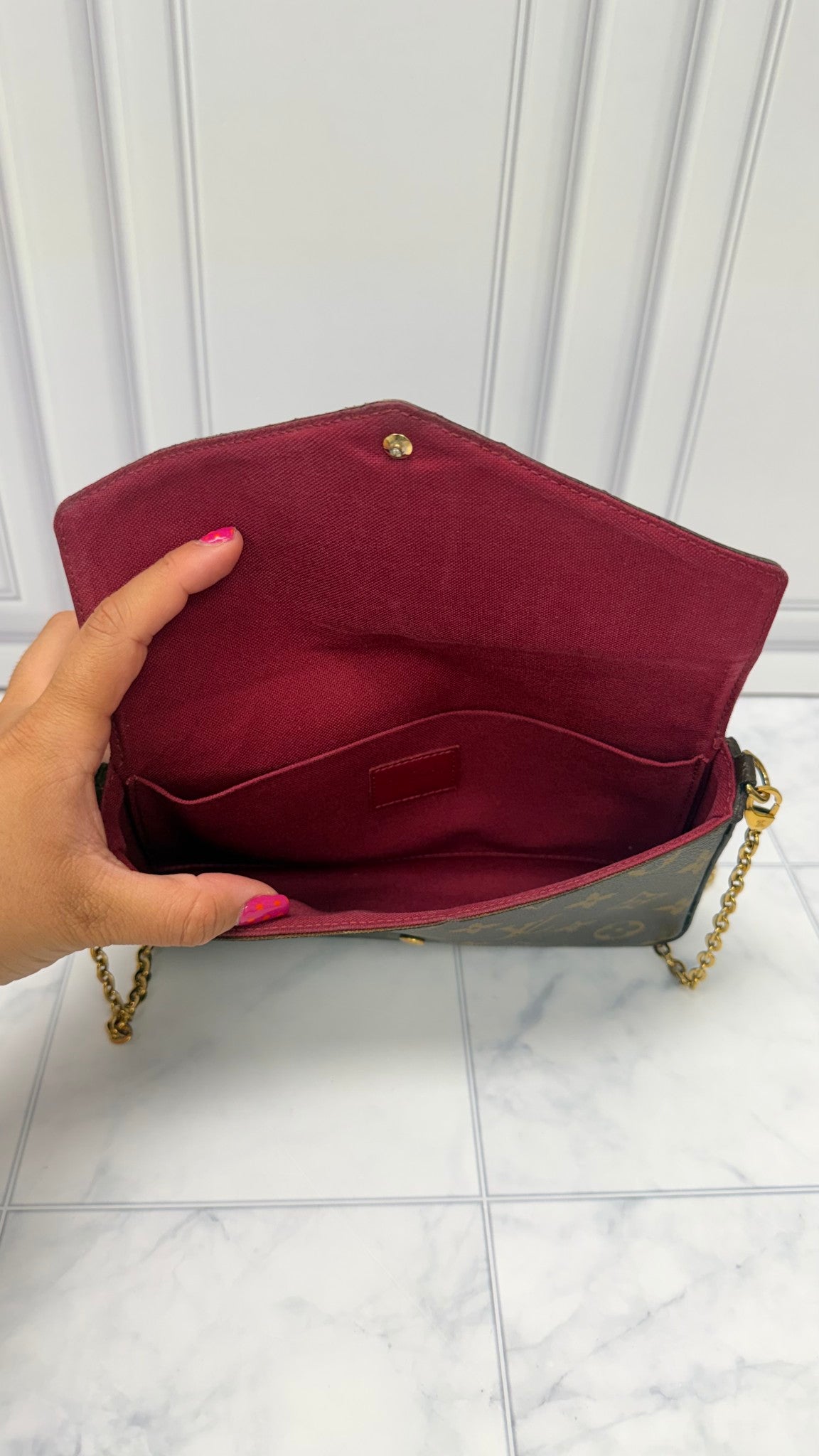 Louis Vuitton Monogram Pochette Felicie Crossbody Bag