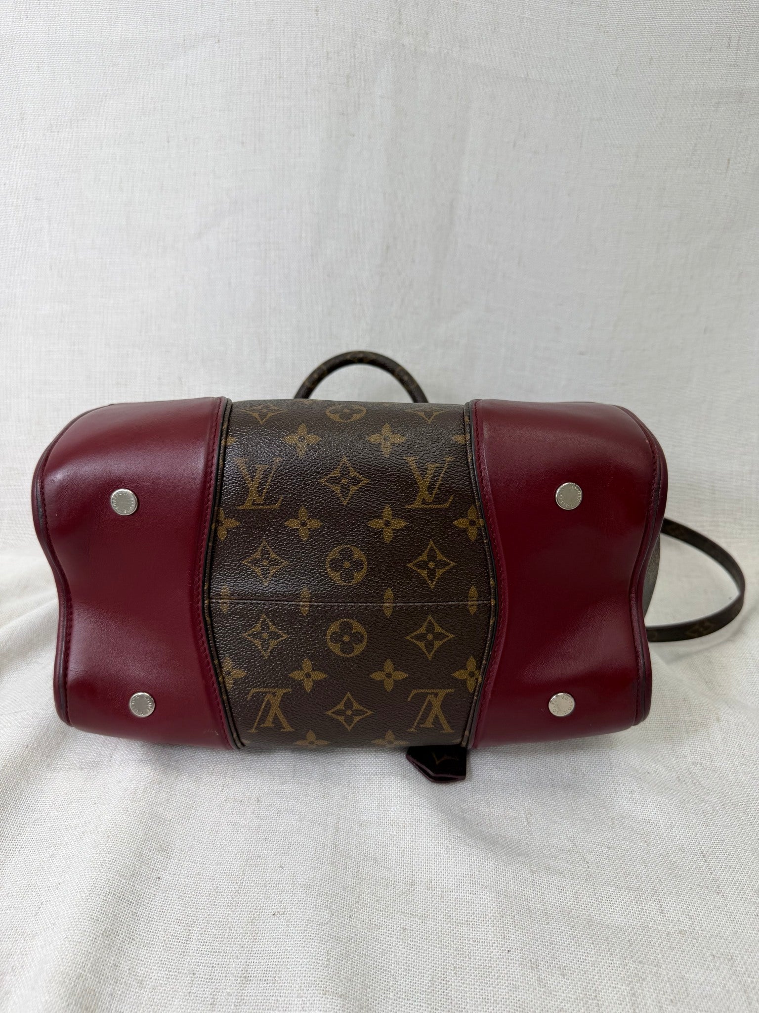 Louis Vuitton Bordeaux Monogram Shine Doc PM Handbag 
