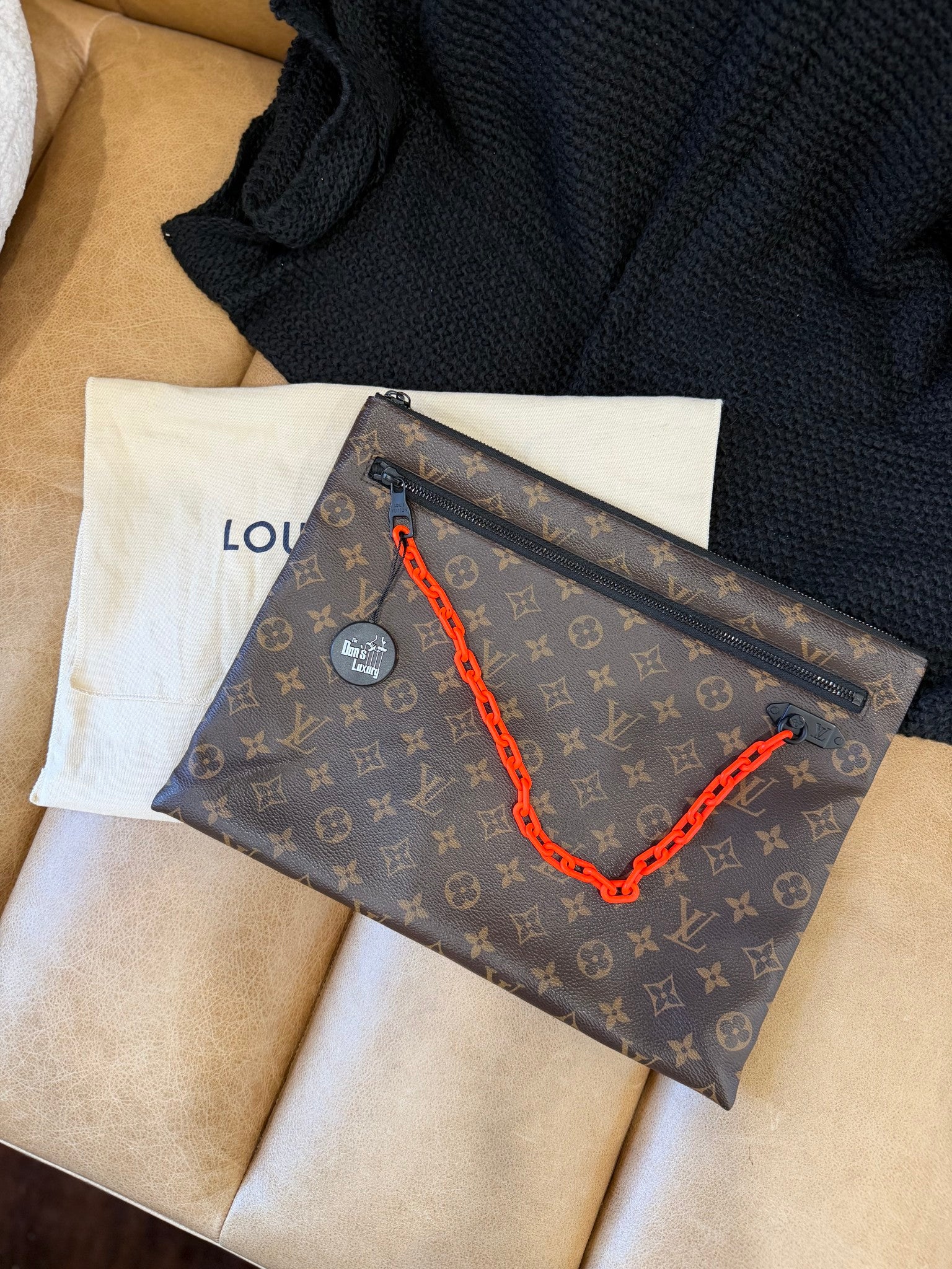 Louis Vuitton x Virgil Monogram Solar Ray Documents Pouch