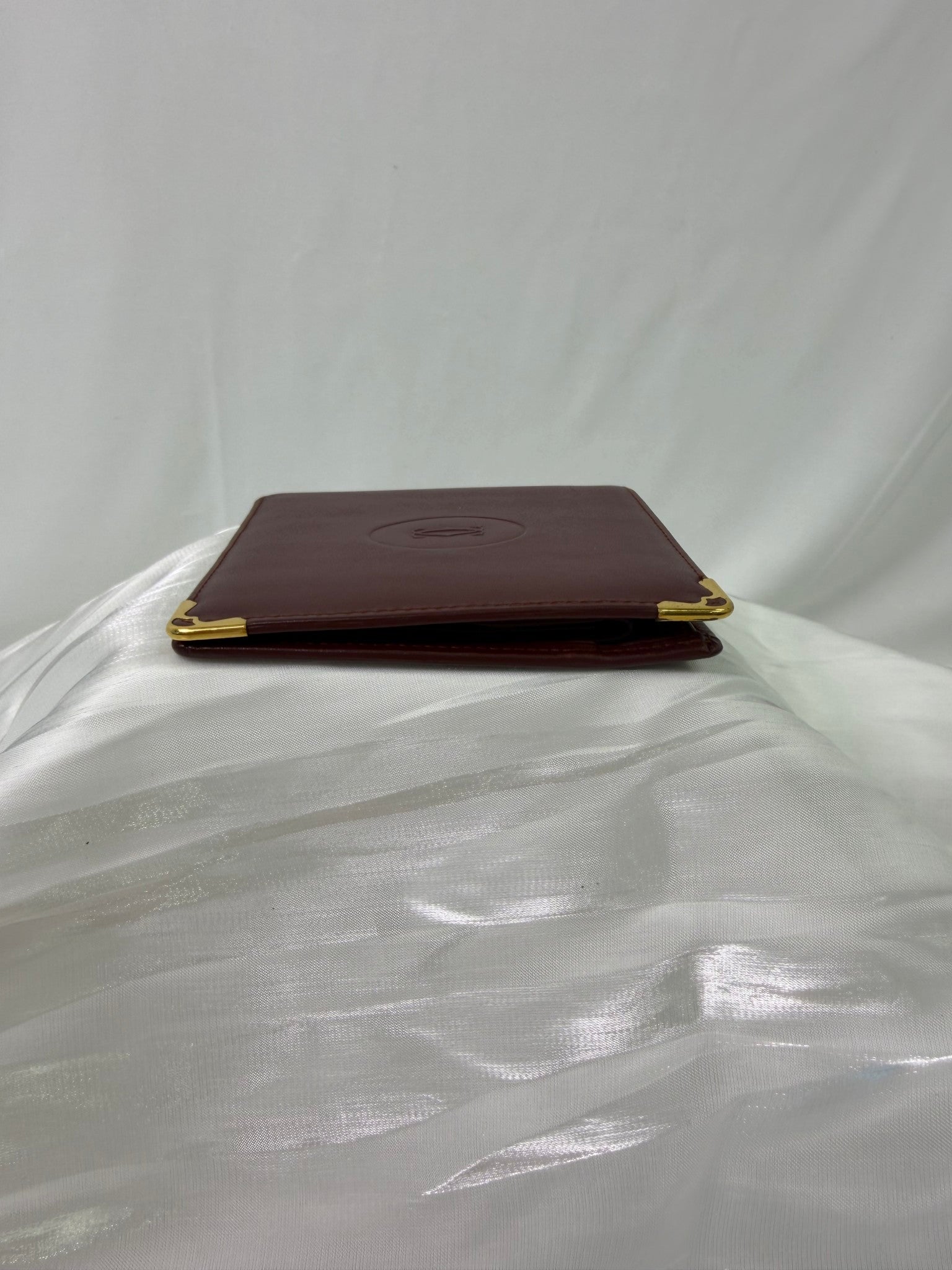 Cartier Bordeaux Leather Bifold Wallet