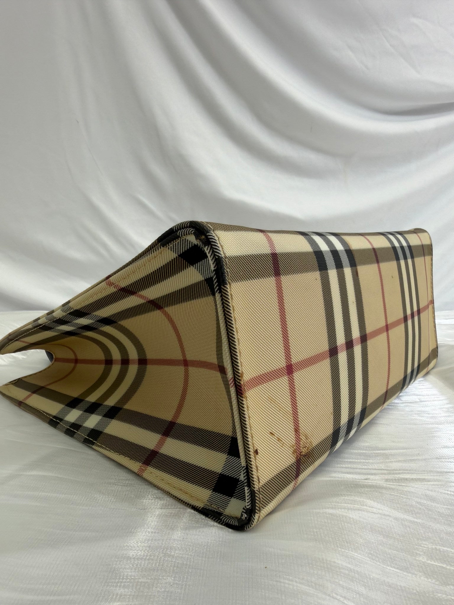 Burberry Beige Nova Check Tote Bag