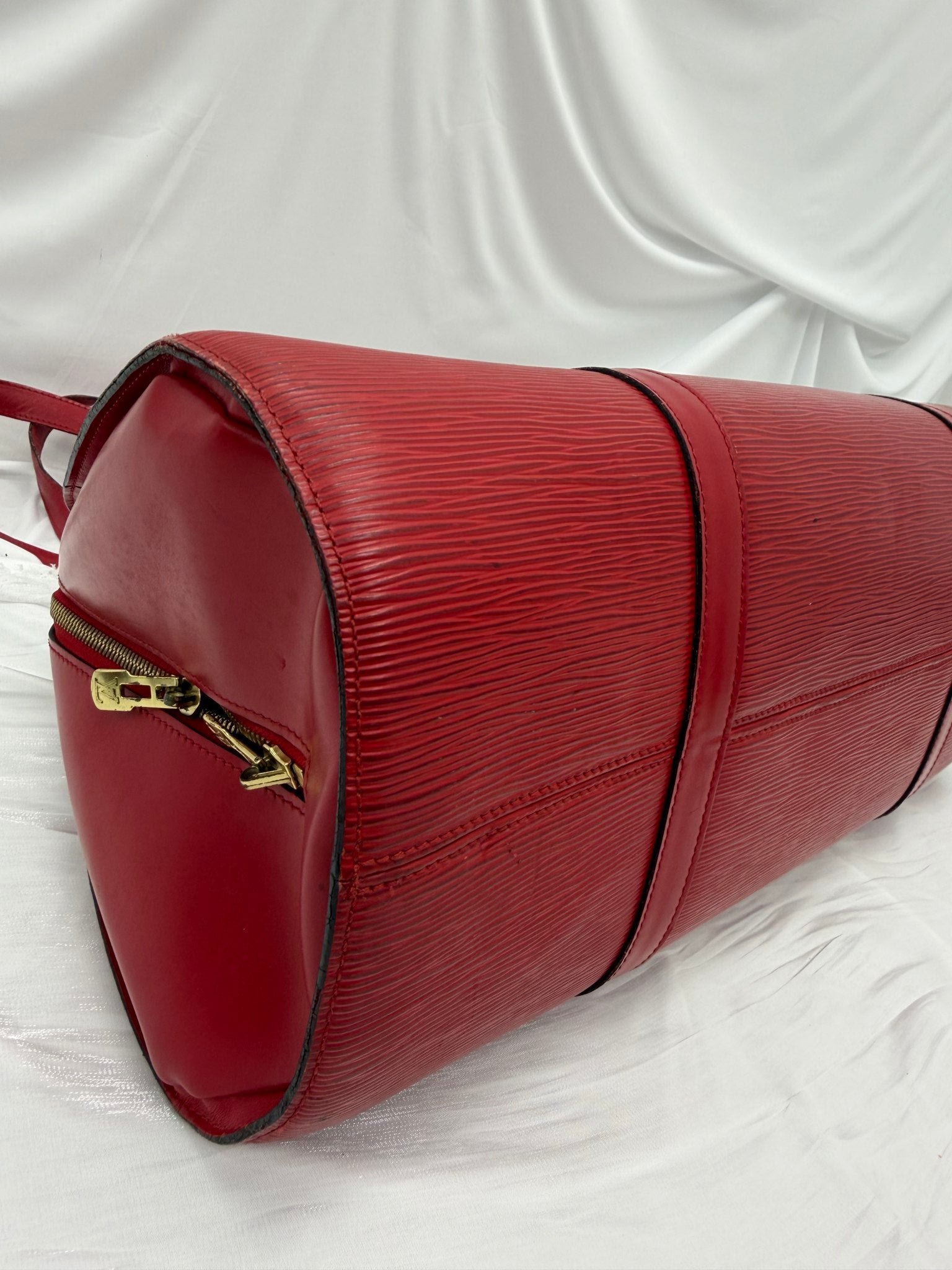 Louis Vuitton Red Epi Soufflot GM Shoulder Bag