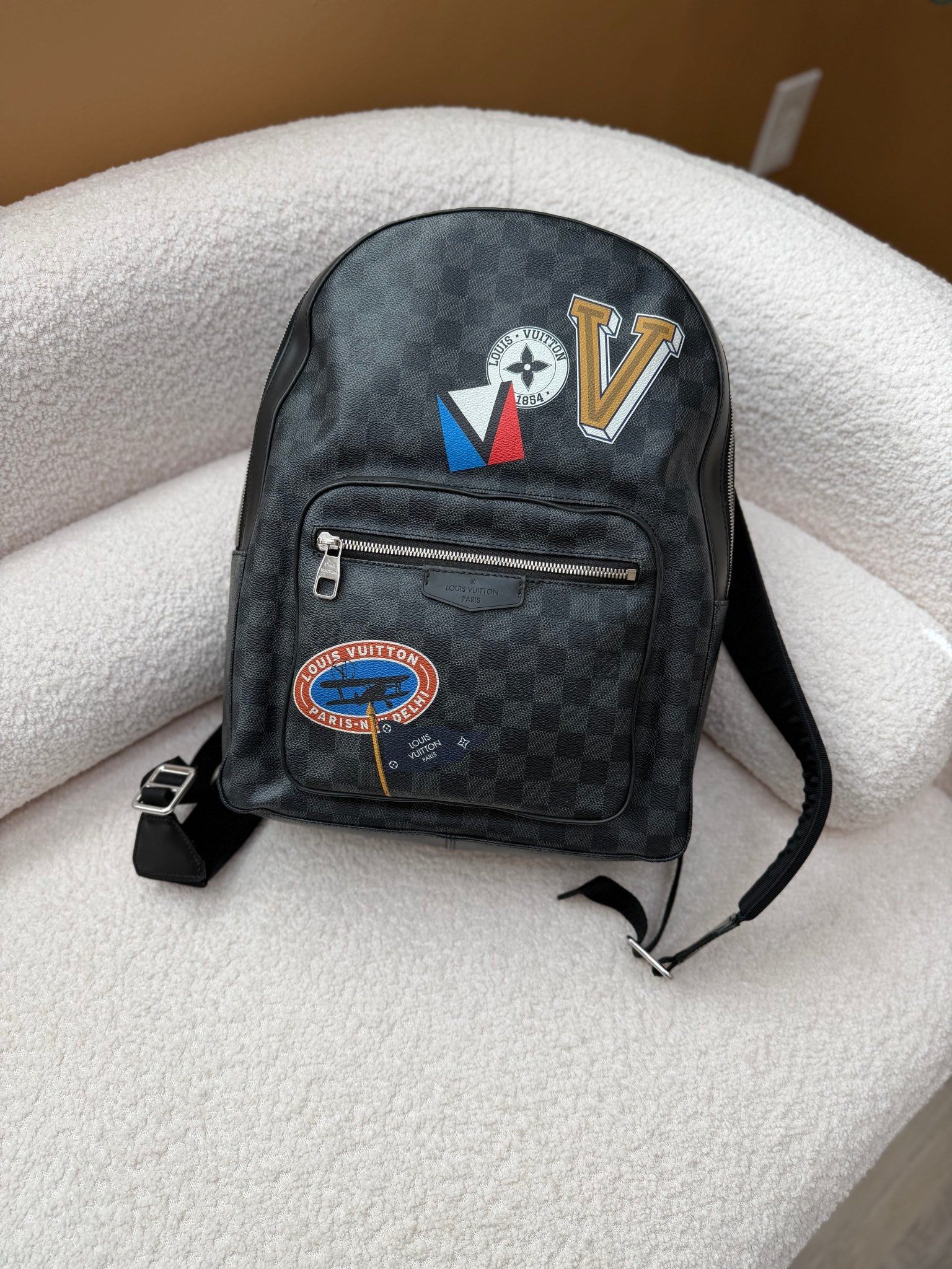 Louis Vuitton Damier Graphite Josh My LV World Tour Backpack