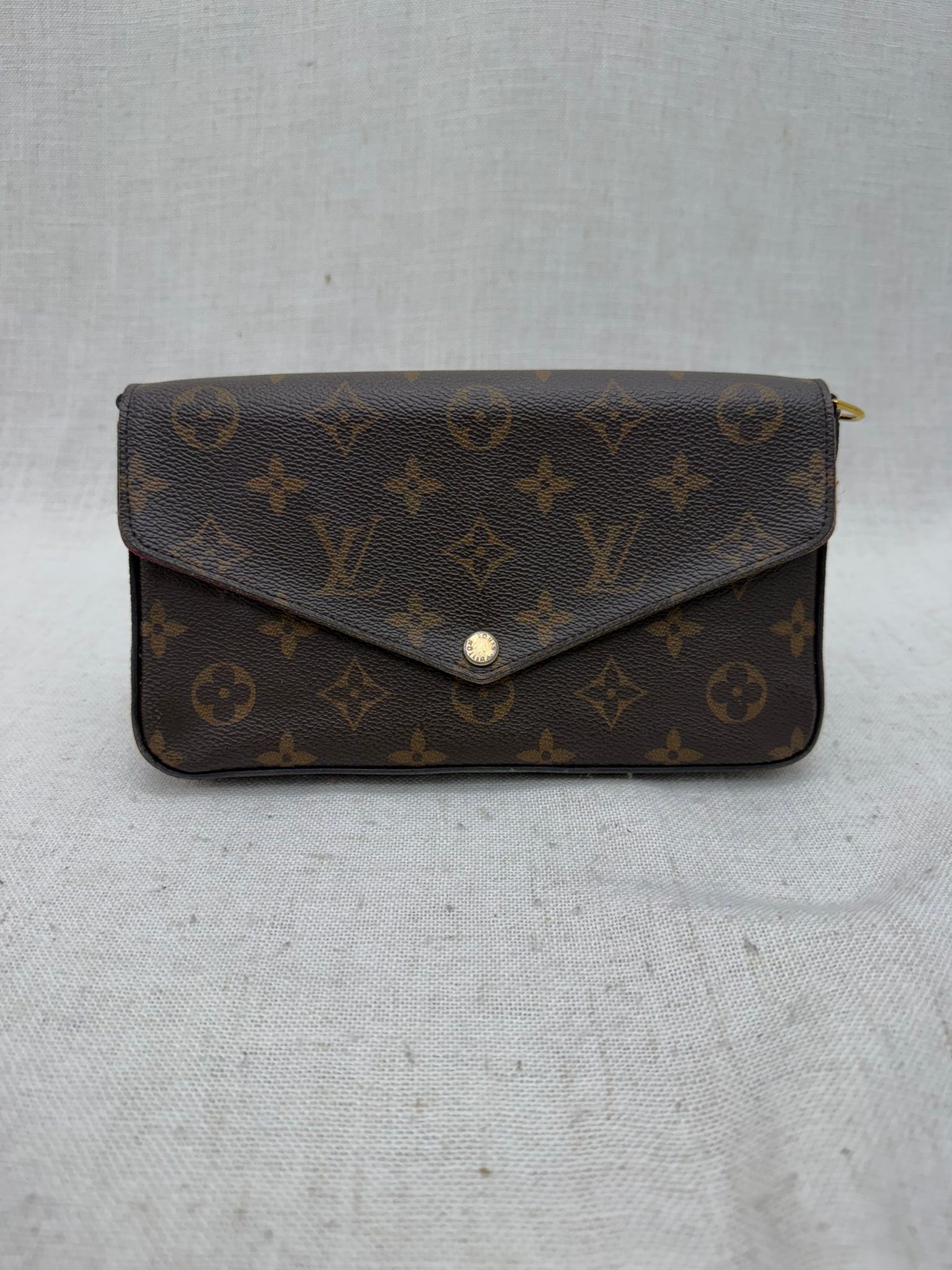Louis Vuitton Monogram & Fuchsia Felicie Pochette
