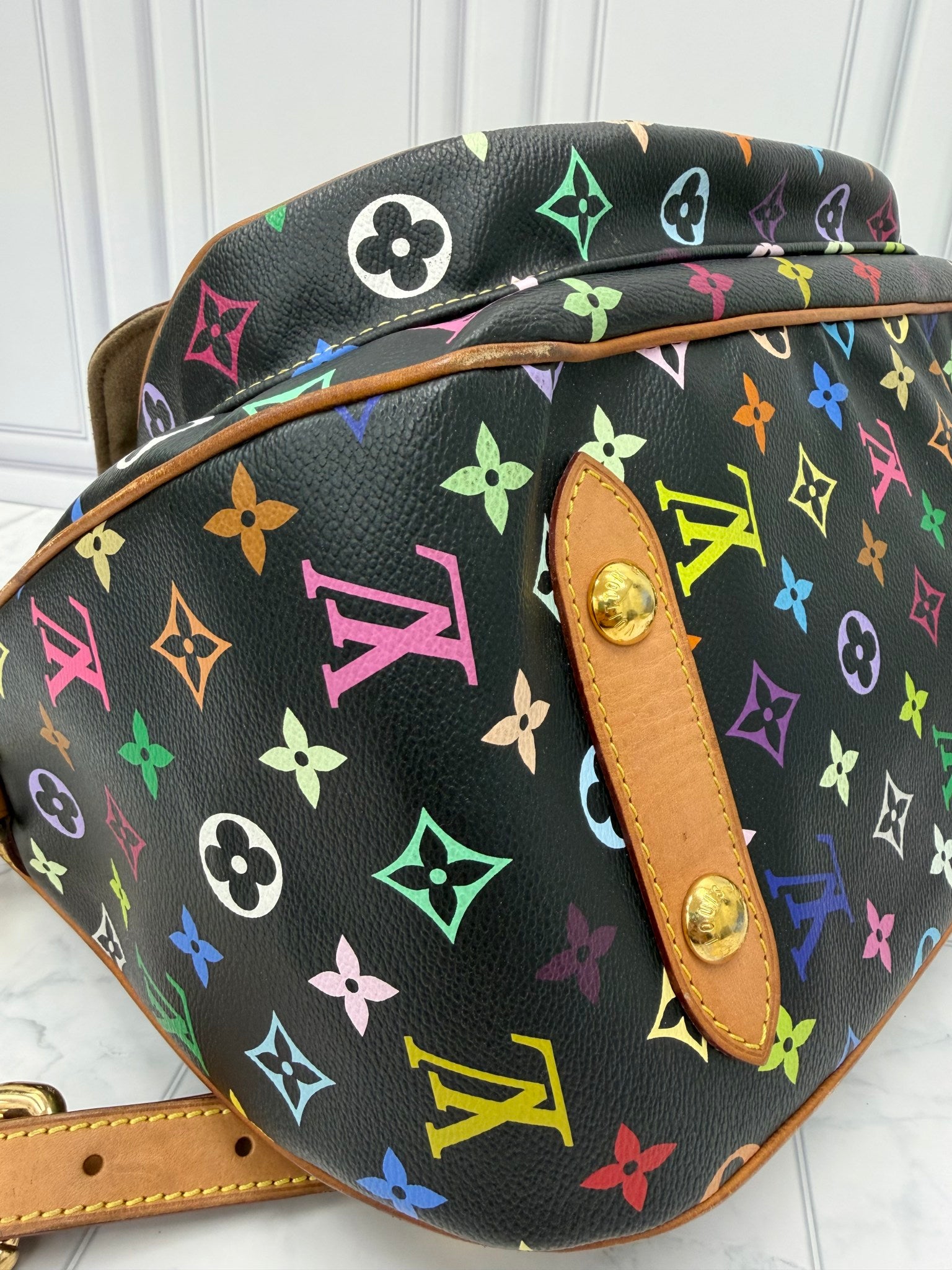 Louis Vuitton Black Multicolor Monogram  Rita Handbag
