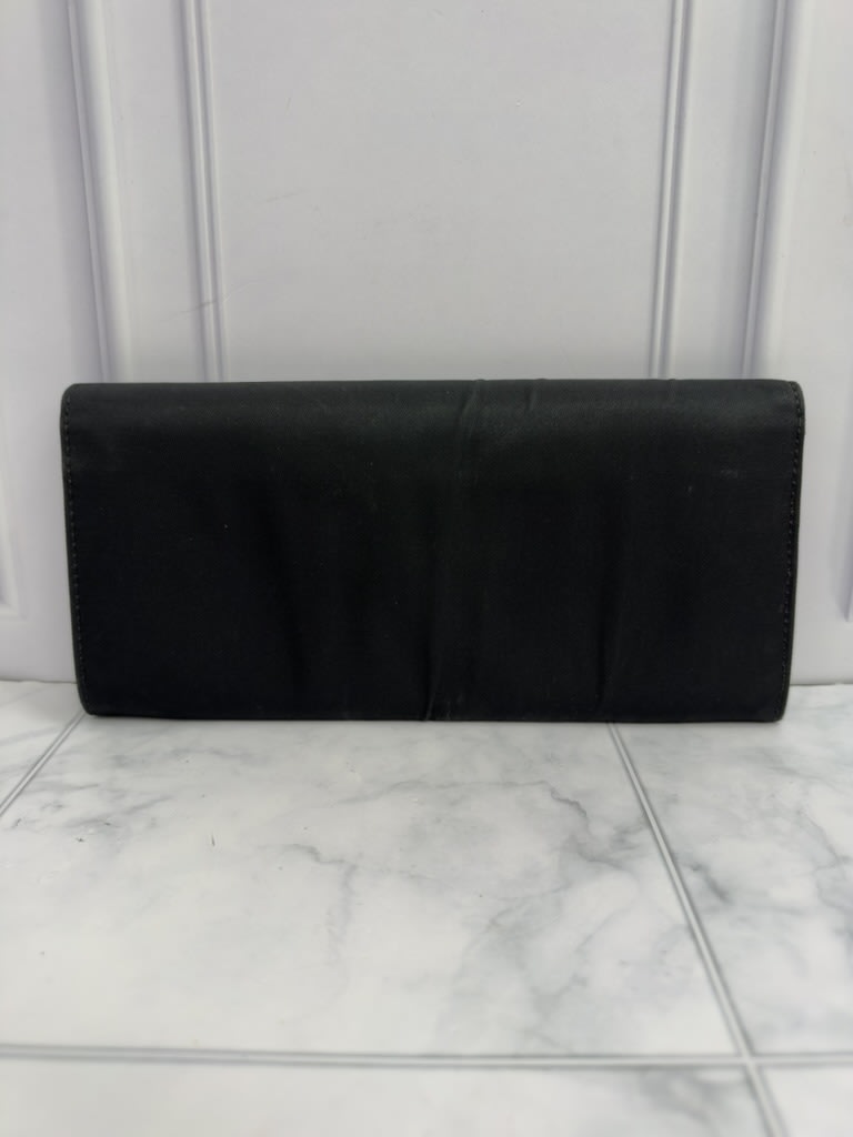 Prada Black Nylon Long Wallet
