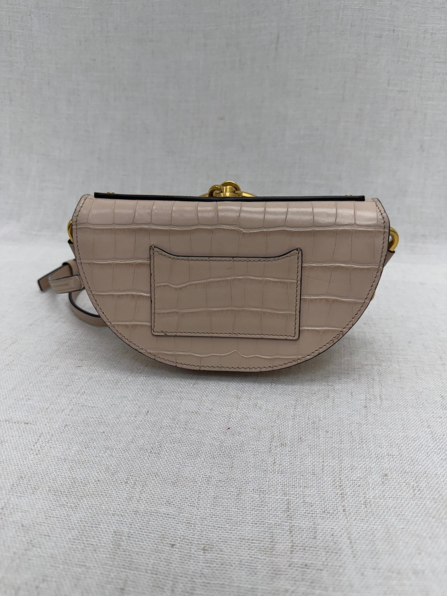 Chloe Pink Alligator Embossed Bracelet Bag