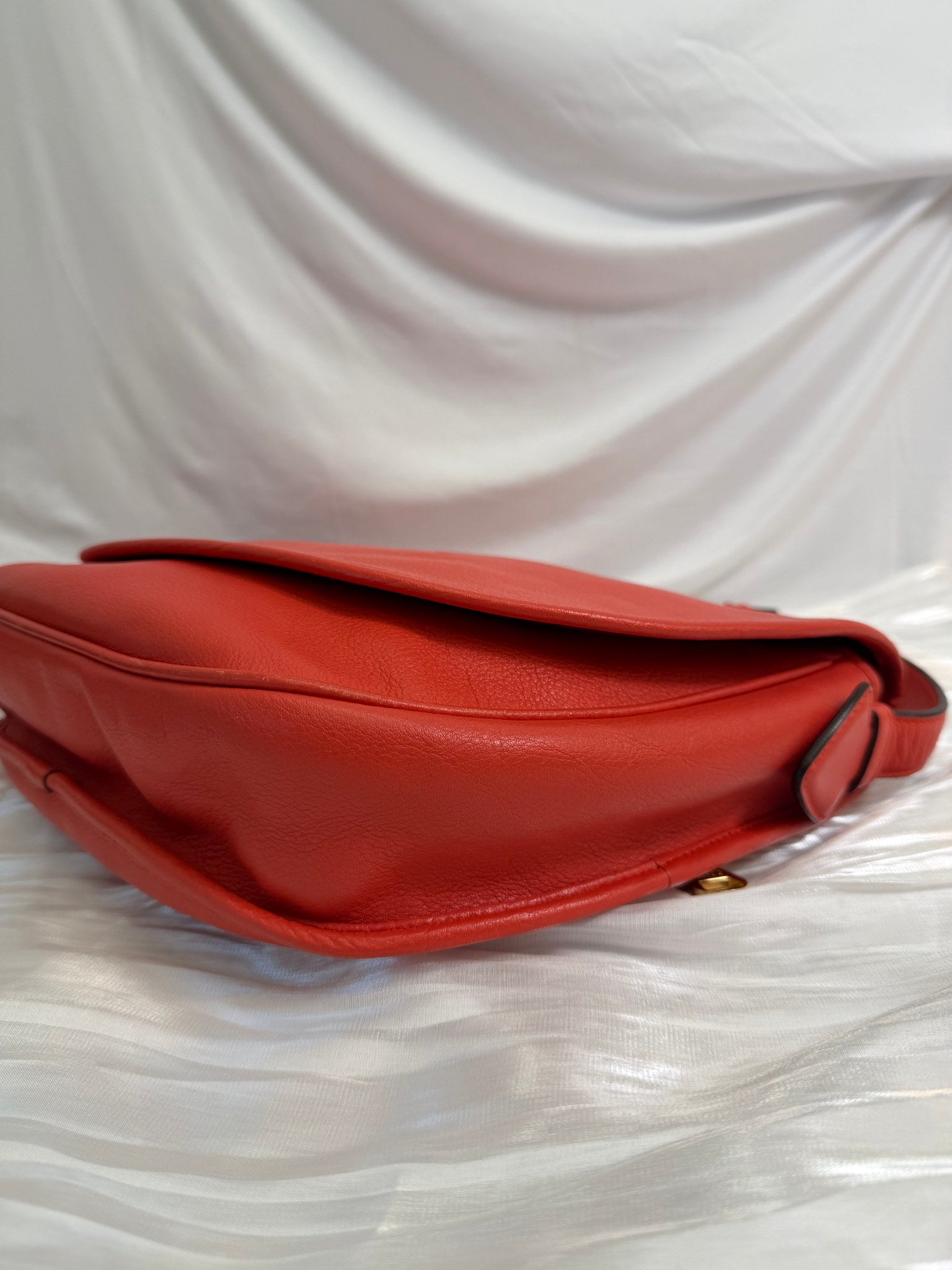 Loewe Red Leather Heritage Crossbody Bag