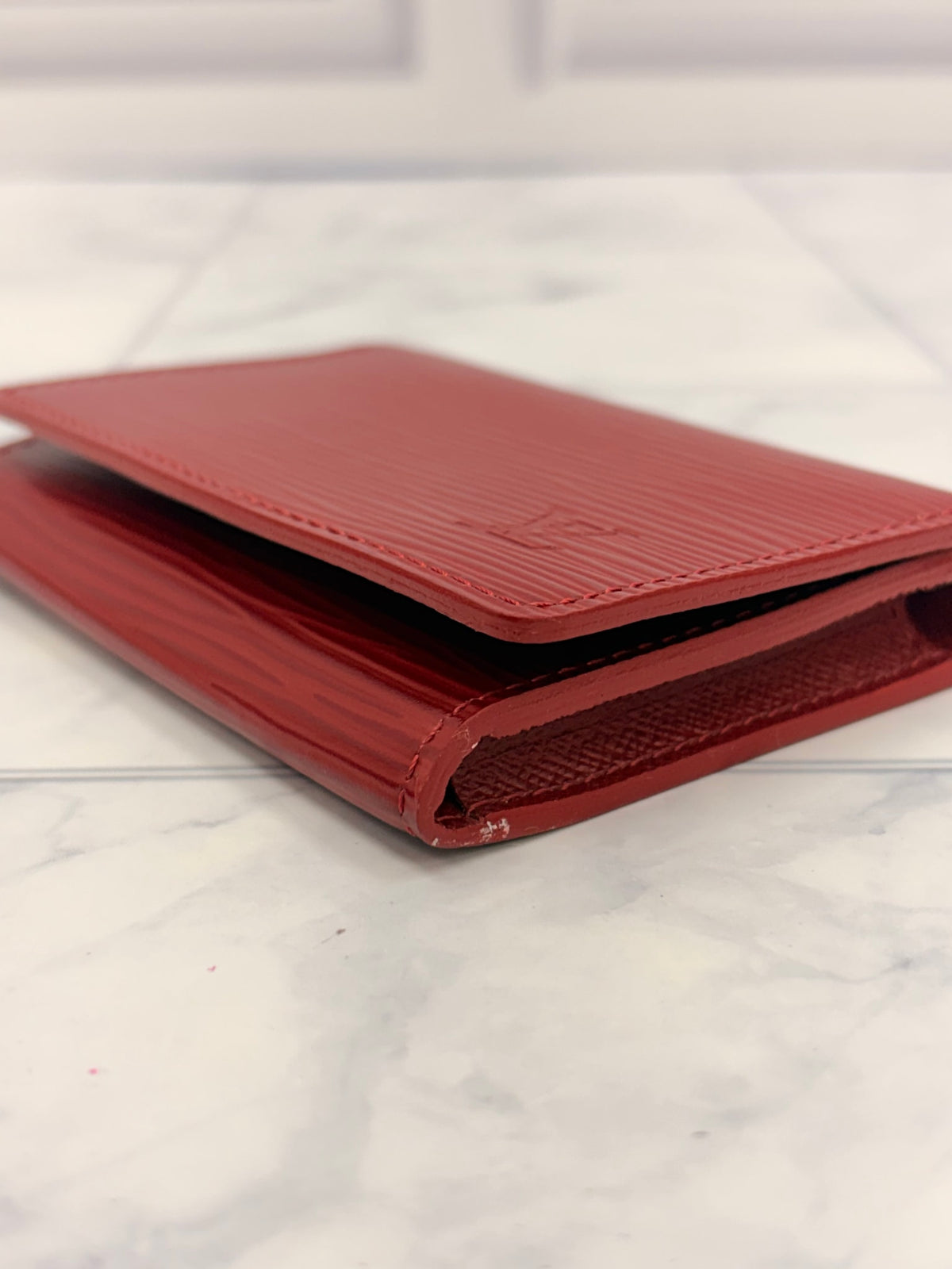 Louis Vuitton Red Epi Leather Card Case