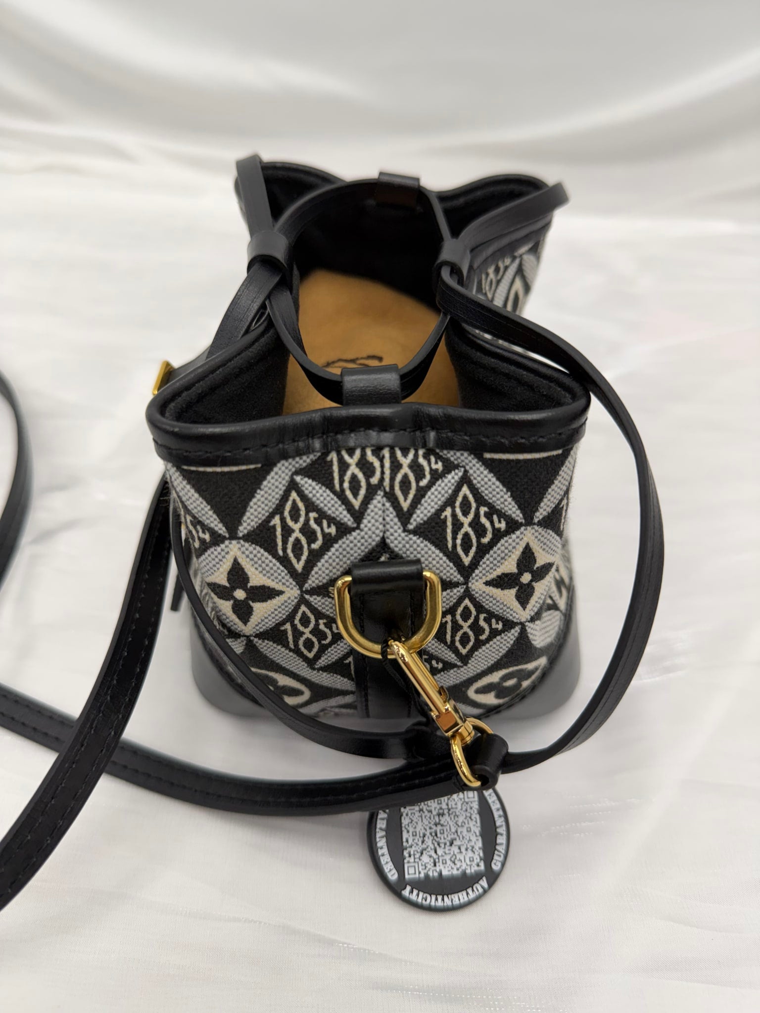 LIKE NEW- Louis Vuitton Black 1854 Jacquard Noe Crossbody