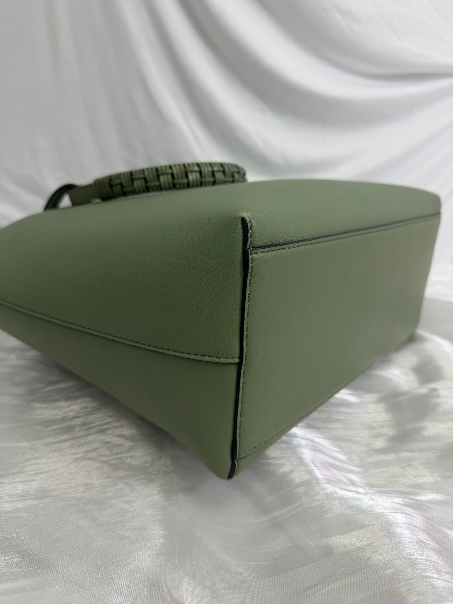 Loewe Eucalyptus Green Leather Anagram Tote Bag