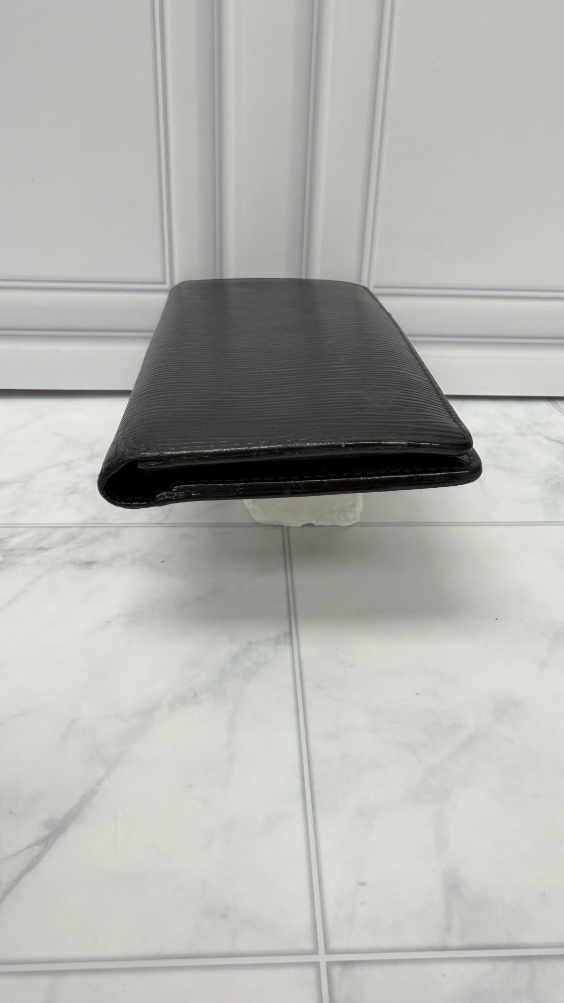 Louis Vuitton Black Epi Leather Brazza Long Wallet